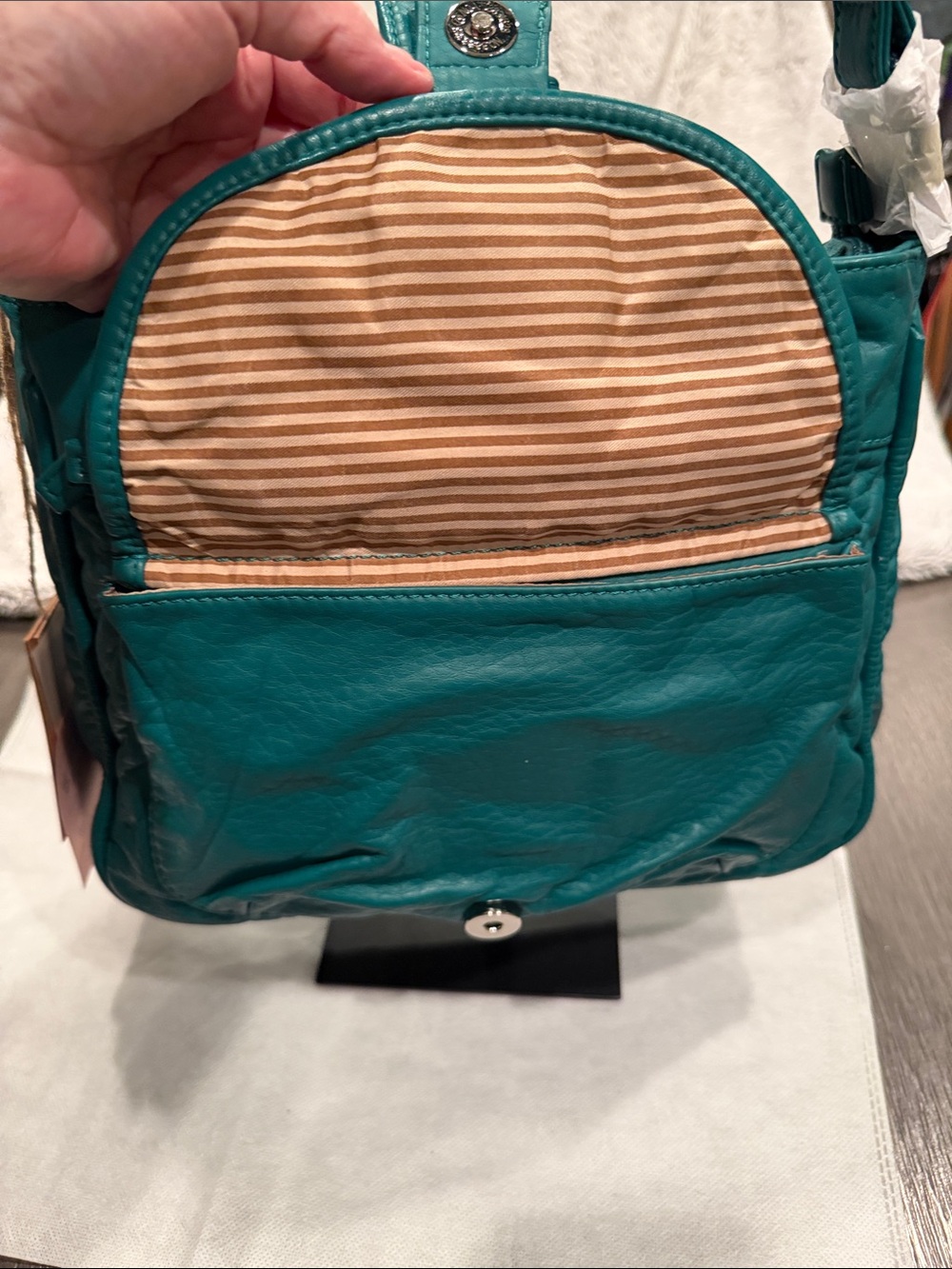 Teal Shoulder Bag - Stylish Women’s Crossbody - Picture 3 of 5